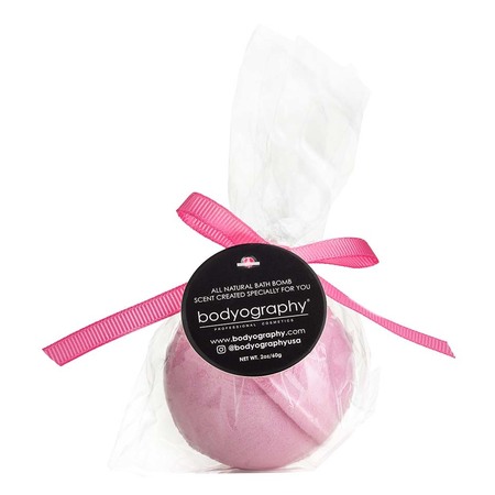 BODYOGRAPHY Bath Bomb, 60gm, Round, Cello Wrapped, Pink, De-Stress Berry, PK 100 HA-BD-015